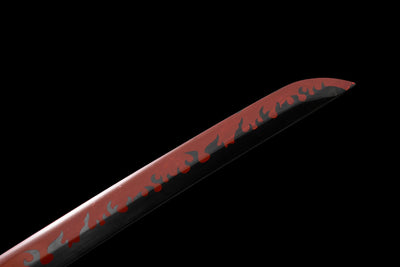 Rengoku Katana – Demon Slayer-Inspired Replica, 1060 Steel – view 11