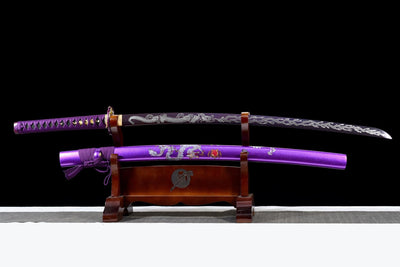 Shiryū no Yaiba 紫龍の刃 Katana, Purple Dragon – view 1