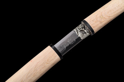 Katana Arashi-kage 嵐影の刀 – Damascus Steel, Mirror Polish – view 10