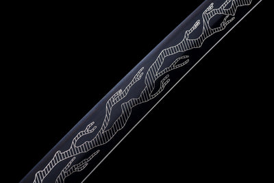 Hakuryū-tō 白龍刀 Katana — 1060 Steel, White Dragon – view 6