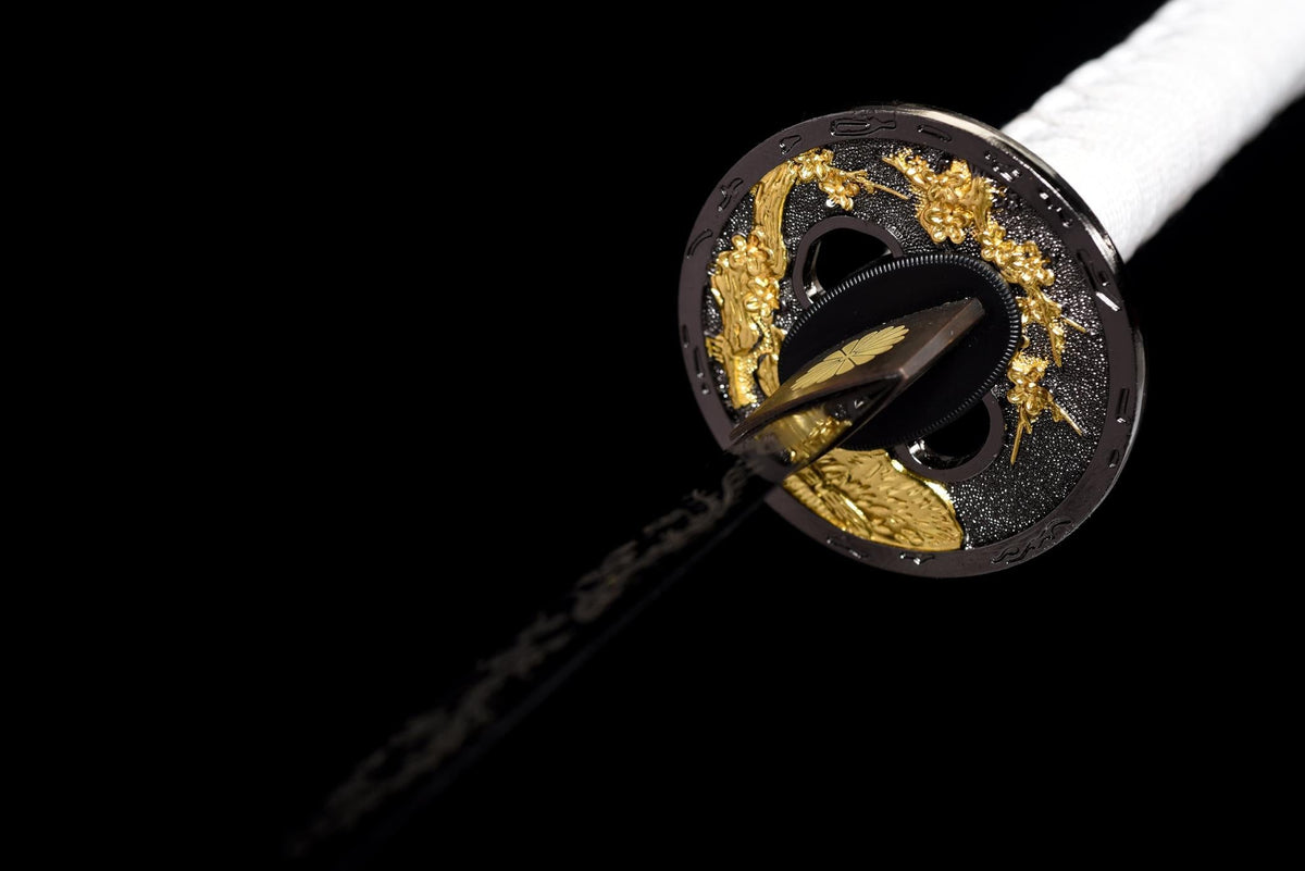Kurochō 黒蝶 Katana – Black Butterfly, Engraved Black Blade – view 9