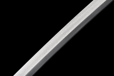 Shirasagi 白鷺の刀 Katana, Folded Damascus Steel – view 6