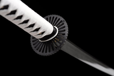 Shirasagi 白鷺の刀 Katana, Folded Damascus Steel – view 8