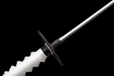 Shirasagi 白鷺の刀 Katana, Folded Damascus Steel – view 9