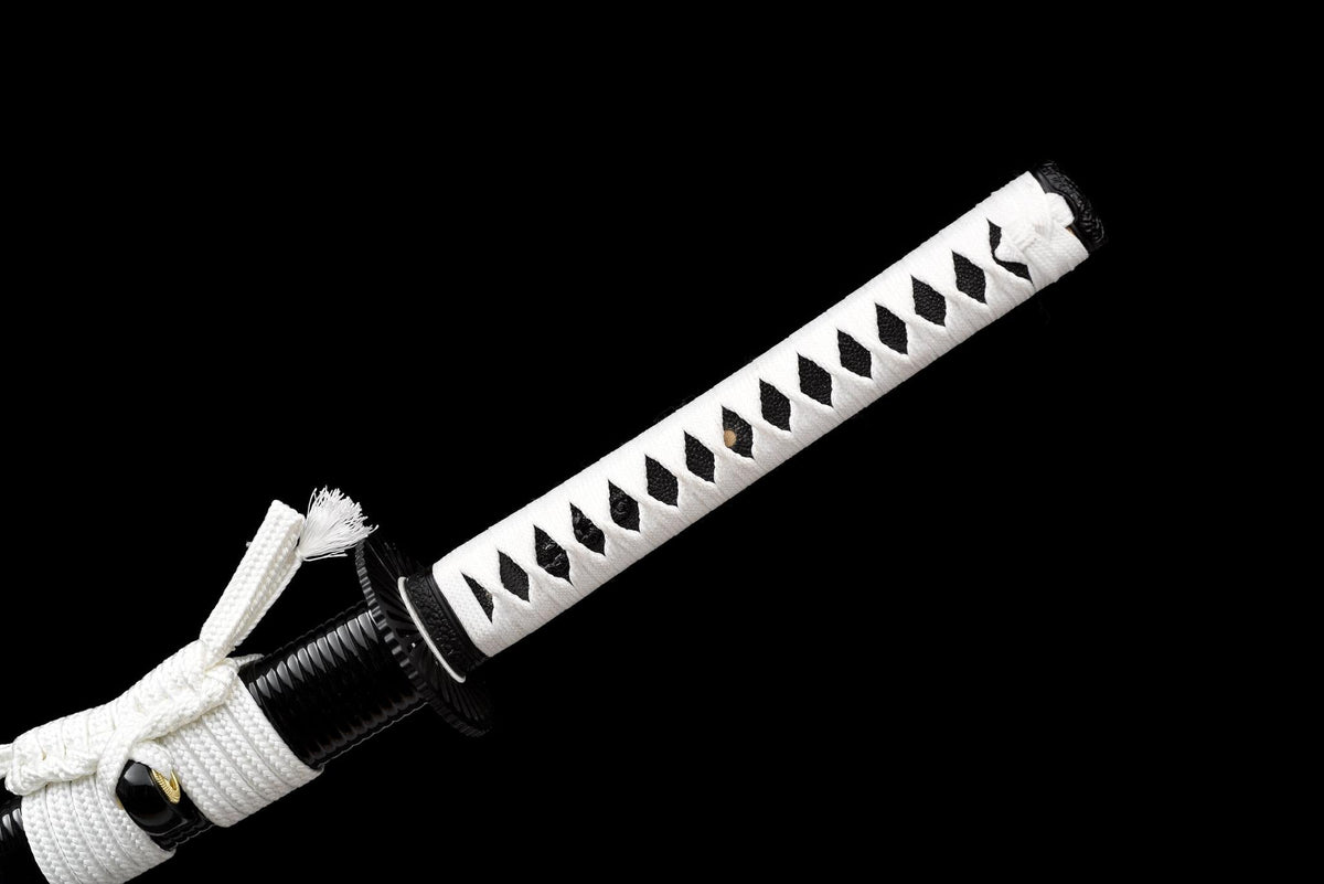Shirasagi 白鷺の刀 Katana, Folded Damascus Steel – view 15