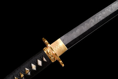 Ryūō 龍皇刀 Katana – T10 Honyaki, Hitatsura Hamon, Dragon Saya – view 7