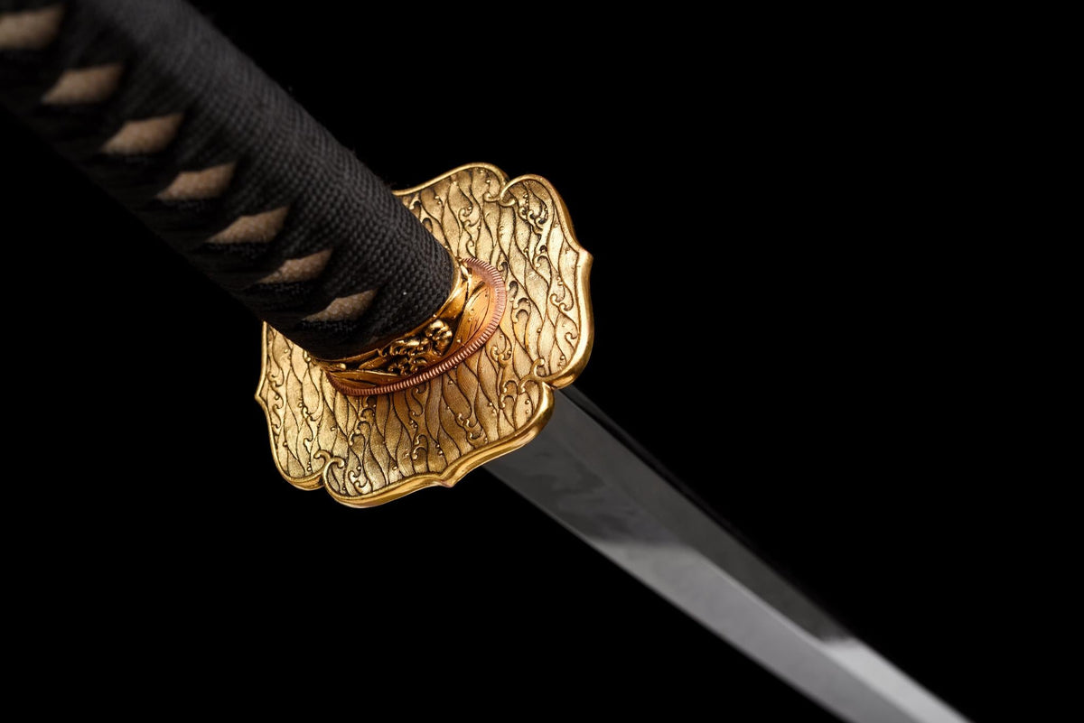 Ryūō 龍皇刀 Katana – T10 Honyaki, Hitatsura Hamon, Dragon Saya – view 11