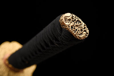 Ryūō 龍皇刀 Katana – T10 Honyaki, Hitatsura Hamon, Dragon Saya – view 17