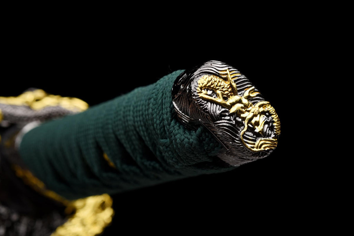 Ryokurin Tanto 緑林 – Hand-Forged T10 Steel, Emerald Grove – view 5