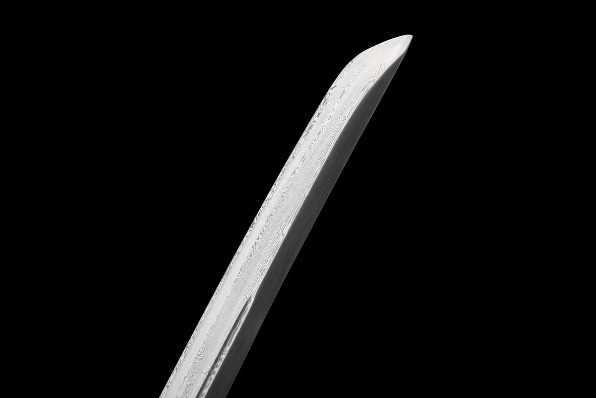 Kurotatsu 黒龍 Katana – Black Dragon, Damascus Steel – view 7