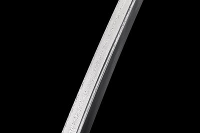 Kurotatsu 黒龍 Katana – Black Dragon, Damascus Steel – view 8