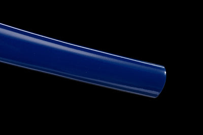 Kinmon 金紋 Katana – 1060 Steel, Blue Finish, Gold Saya – view 5
