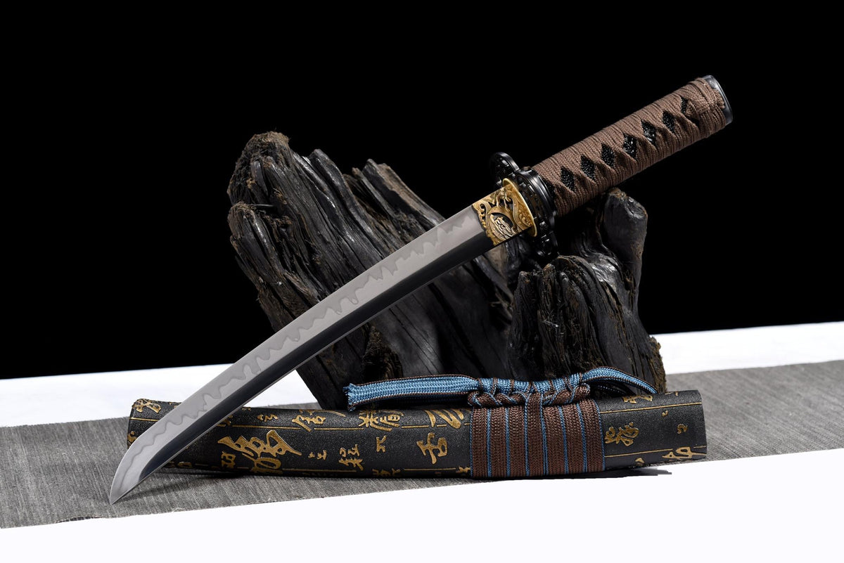 Kurogane Tantō 黒金短刀 – Black & Gold, T10 Steel – view 1