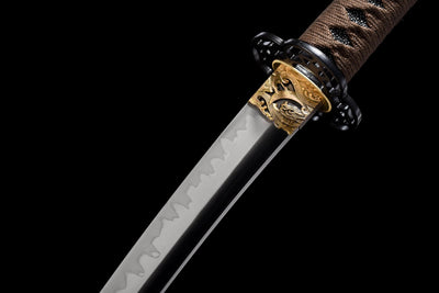 Kurogane Tantō 黒金短刀 – Black & Gold, T10 Steel – view 4