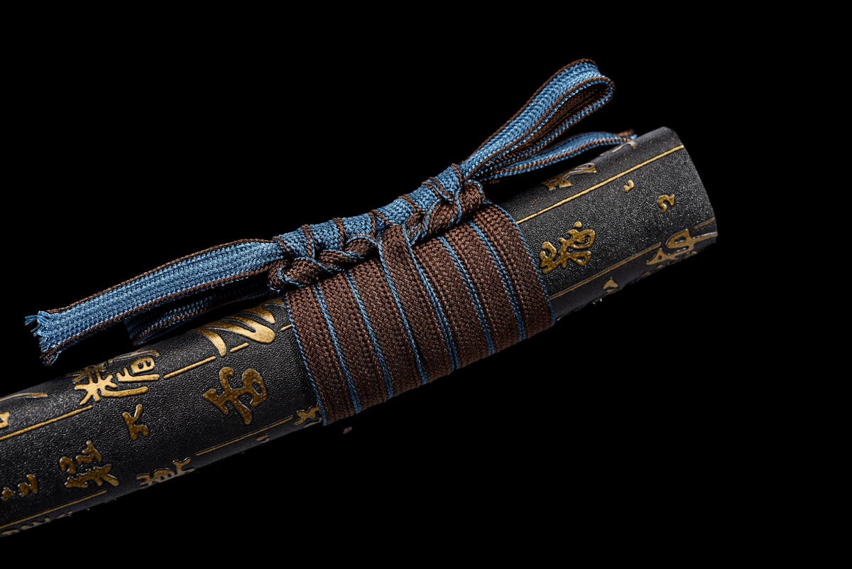 Kurogane Tantō 黒金短刀 – Black & Gold, T10 Steel – view 11