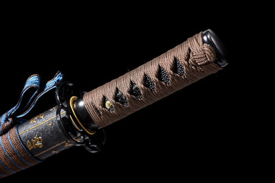 Kurogane Tantō 黒金短刀 – Black & Gold, T10 Steel – view 13