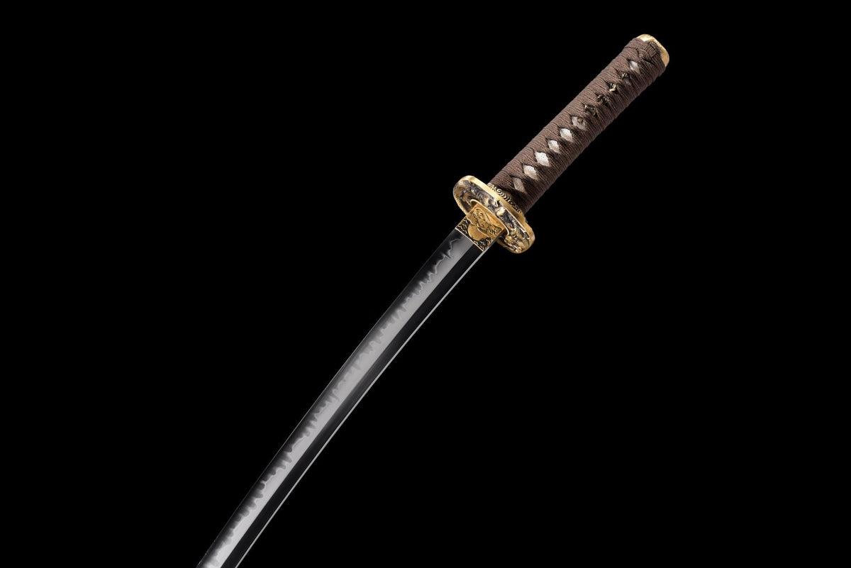 Kokuryū Wakizashi 黒竜 – T10 Steel with Hamon – view 7