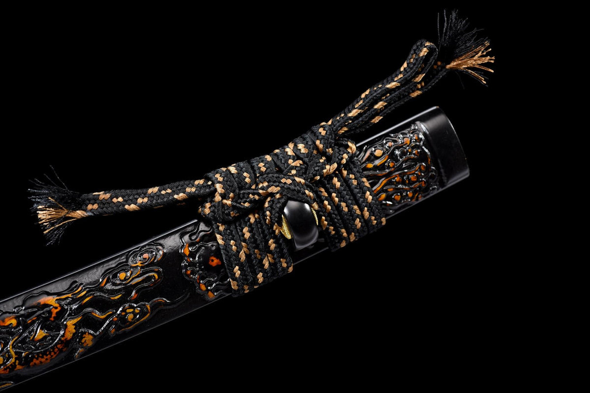 Kokuryū Wakizashi 黒竜 – T10 Steel with Hamon – view 13