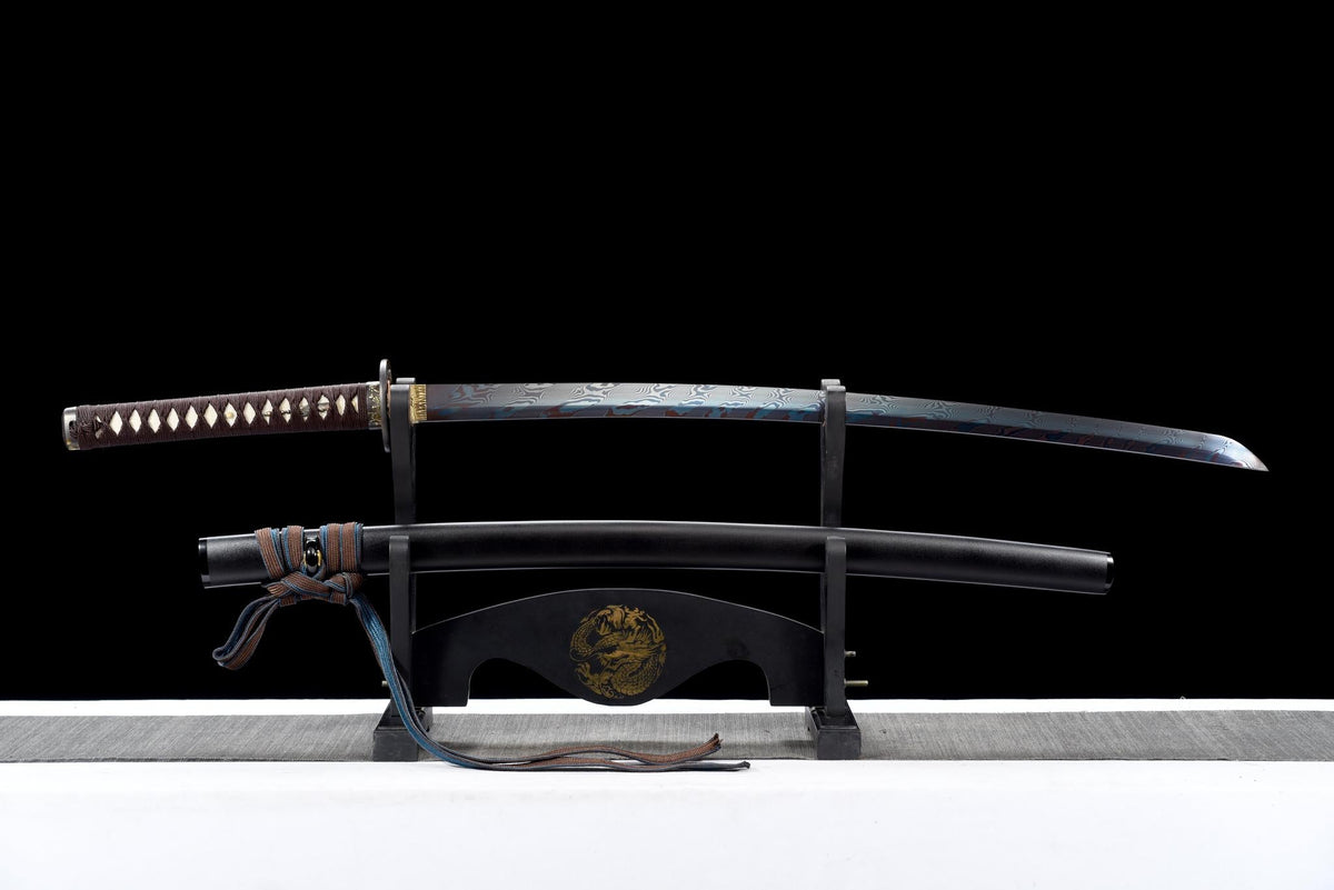Muromachi 室町 Katana, Damascus Steel – view 2