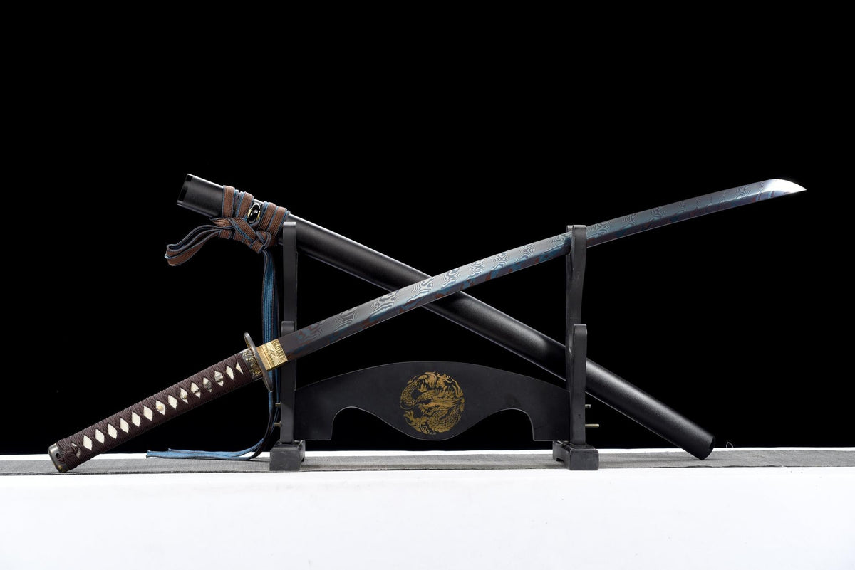 Muromachi 室町 Katana, Damascus Steel – view 3