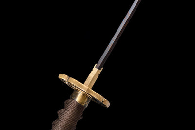 Kurenai Hana 紅花 Katana – Damascus Steel – view 8