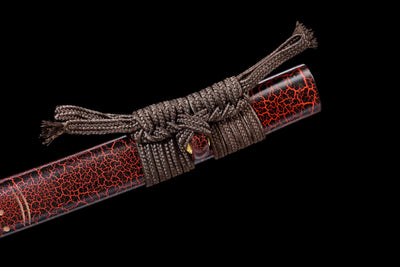 Kurenai Hana 紅花 Katana – Damascus Steel – view 10