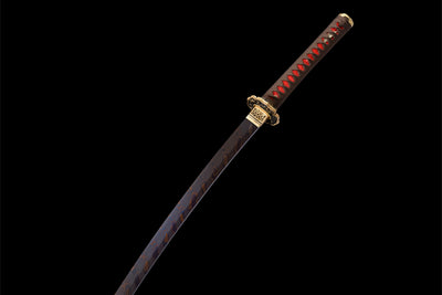 Kurenai Hana 紅花 Katana – Damascus Steel – view 13