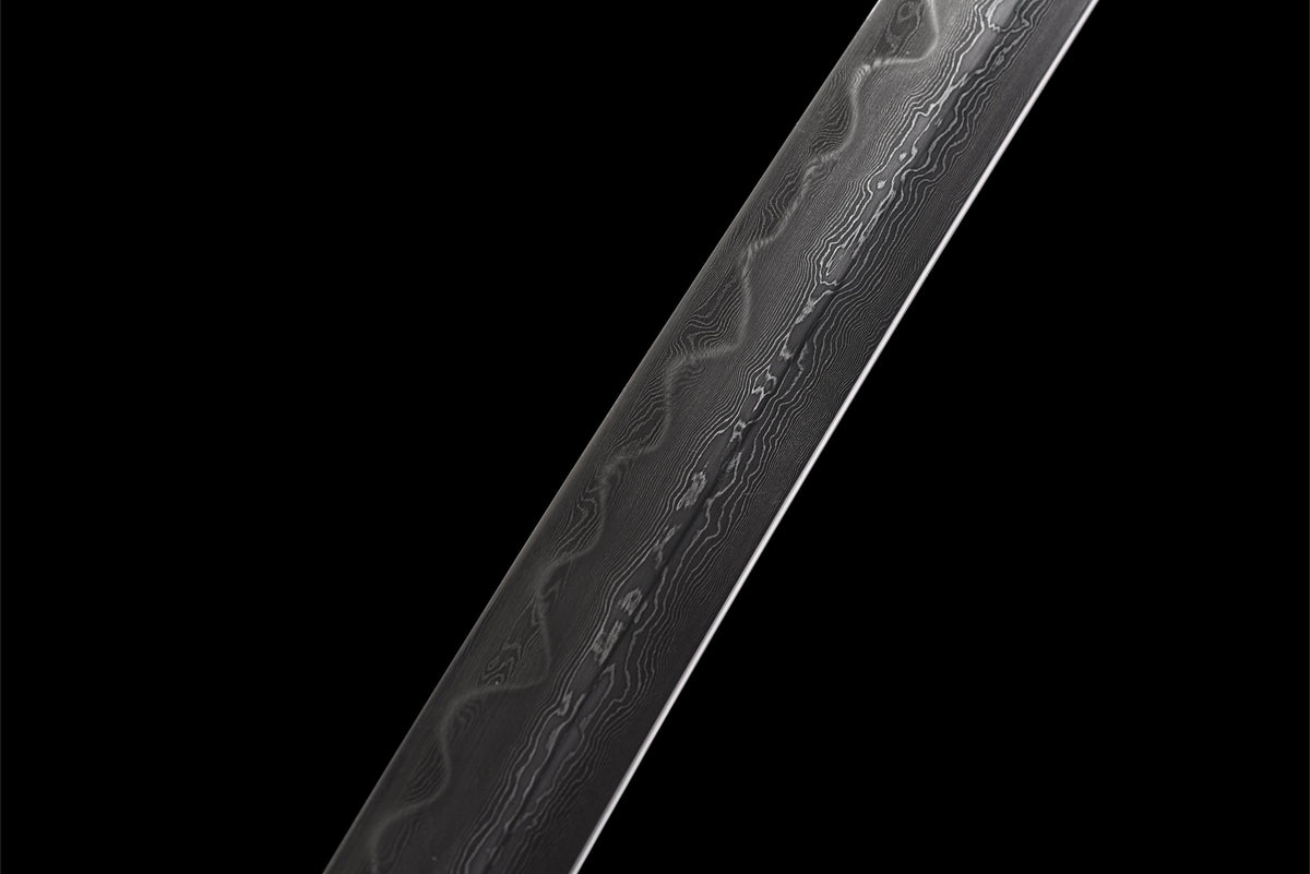 Ame Hana 雨花 Katana, Damascus Steel with Hamon – view 16