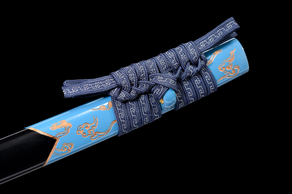Ame Hana 雨花 Katana, Damascus Steel with Hamon – view 12