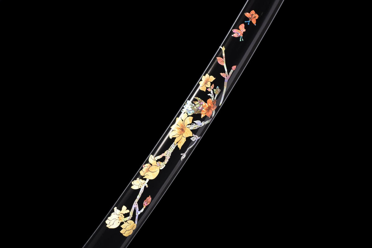 Ame Hana 雨花 Katana, Damascus Steel with Hamon – view 11