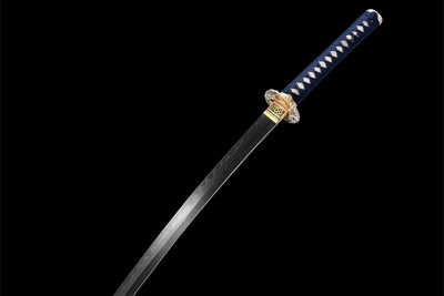 Ame Hana 雨花 Katana, Damascus Steel with Hamon – view 9