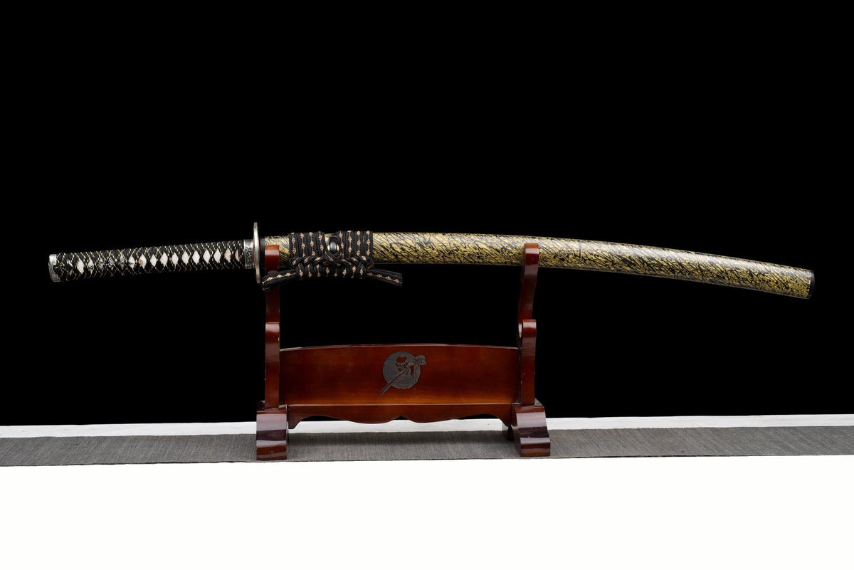 Kakuran 鶴嵐 Katana — San-Mai Steel, Crane Storm – view 2