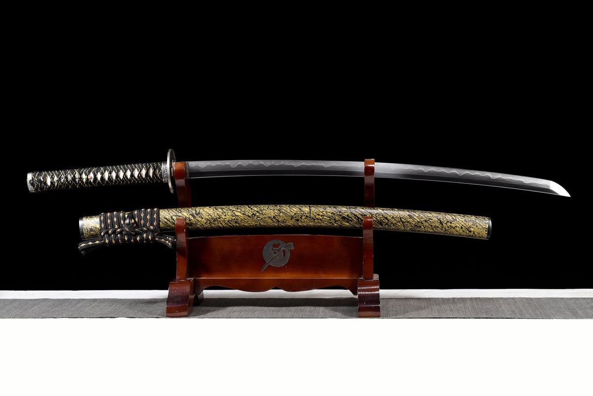 Kakuran 鶴嵐 Katana — San-Mai Steel, Crane Storm – view 1