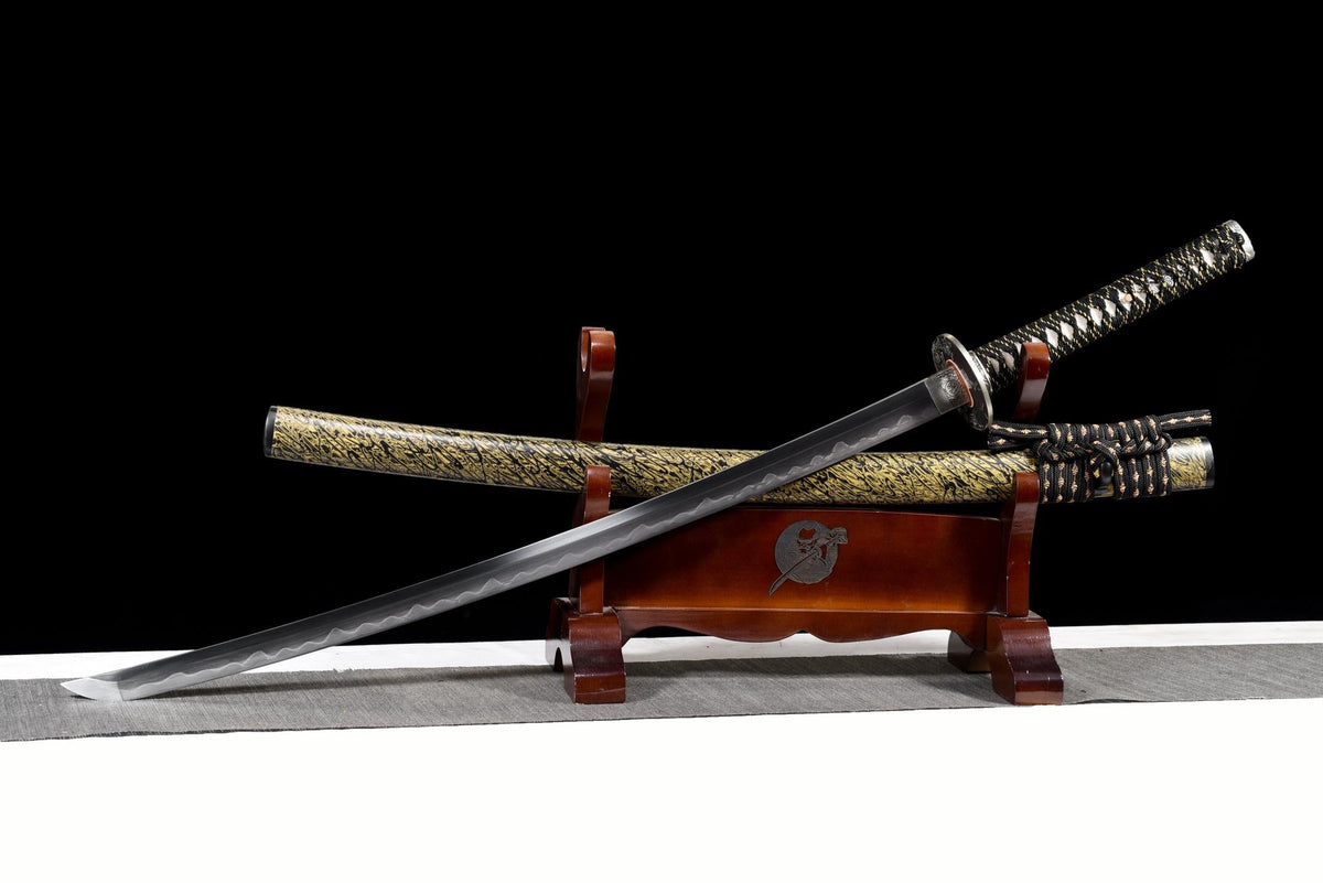 Kakuran 鶴嵐 Katana — San-Mai Steel, Crane Storm – view 4