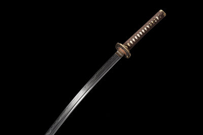 Kiku Hana 菊花 Katana – Damascus Steel, Floral Saya – view 13