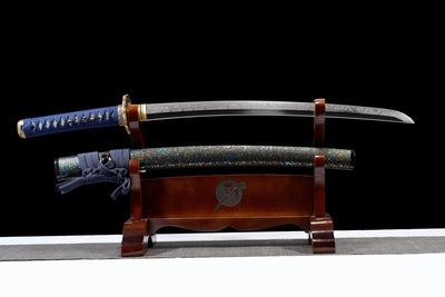 Seiryū Wakizashi 青龍 – T10 Steel, Dragon Fittings, Starry Saya – view 10