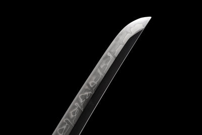 Seiryū Wakizashi 青龍 – T10 Steel, Dragon Fittings, Starry Saya – view 12