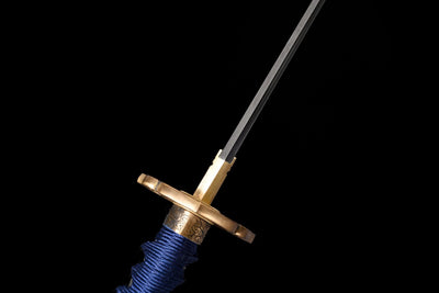 Seiryū Wakizashi 青龍 – T10 Steel, Dragon Fittings, Starry Saya – view 6