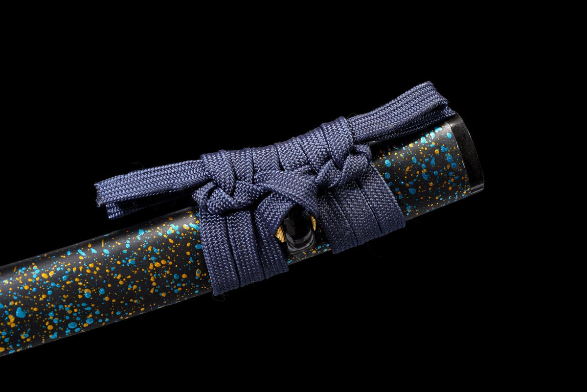 Seiryū Wakizashi 青龍 – T10 Steel, Dragon Fittings, Starry Saya – view 8