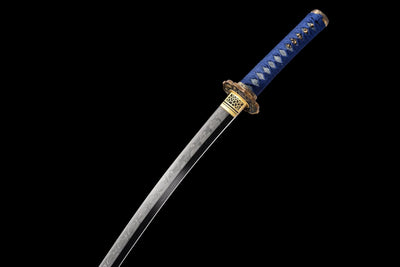 Seiryū Wakizashi 青龍 – T10 Steel, Dragon Fittings, Starry Saya – view 14