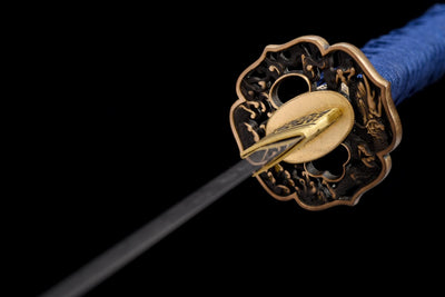 Seiryū Wakizashi 青龍 – T10 Steel, Dragon Fittings, Starry Saya – view 15