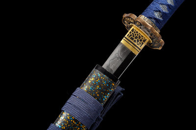 Seiryū Wakizashi 青龍 – T10 Steel, Dragon Fittings, Starry Saya – view 16