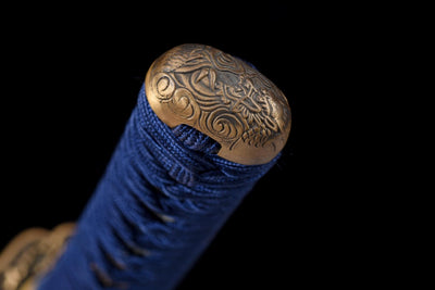 Seiryū Wakizashi 青龍 – T10 Steel, Dragon Fittings, Starry Saya – view 3