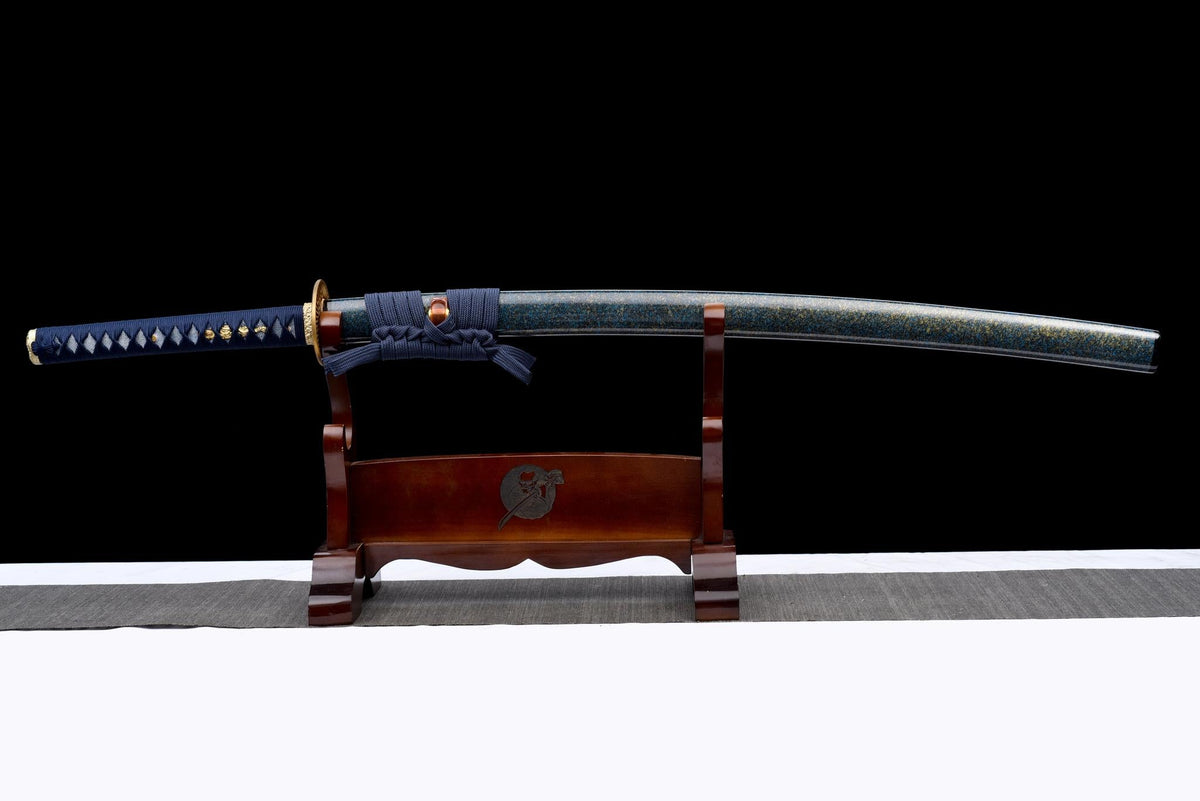 Seiryū Katana 青龍, T10 Steel, Blue Saya – view 11