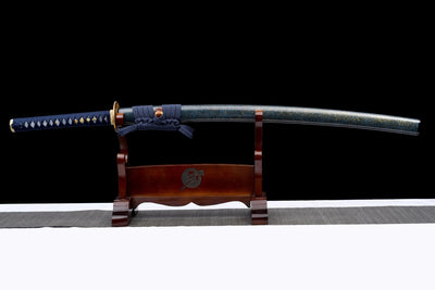 Seiryū Katana 青龍, T10 Steel, Blue Saya – view 11