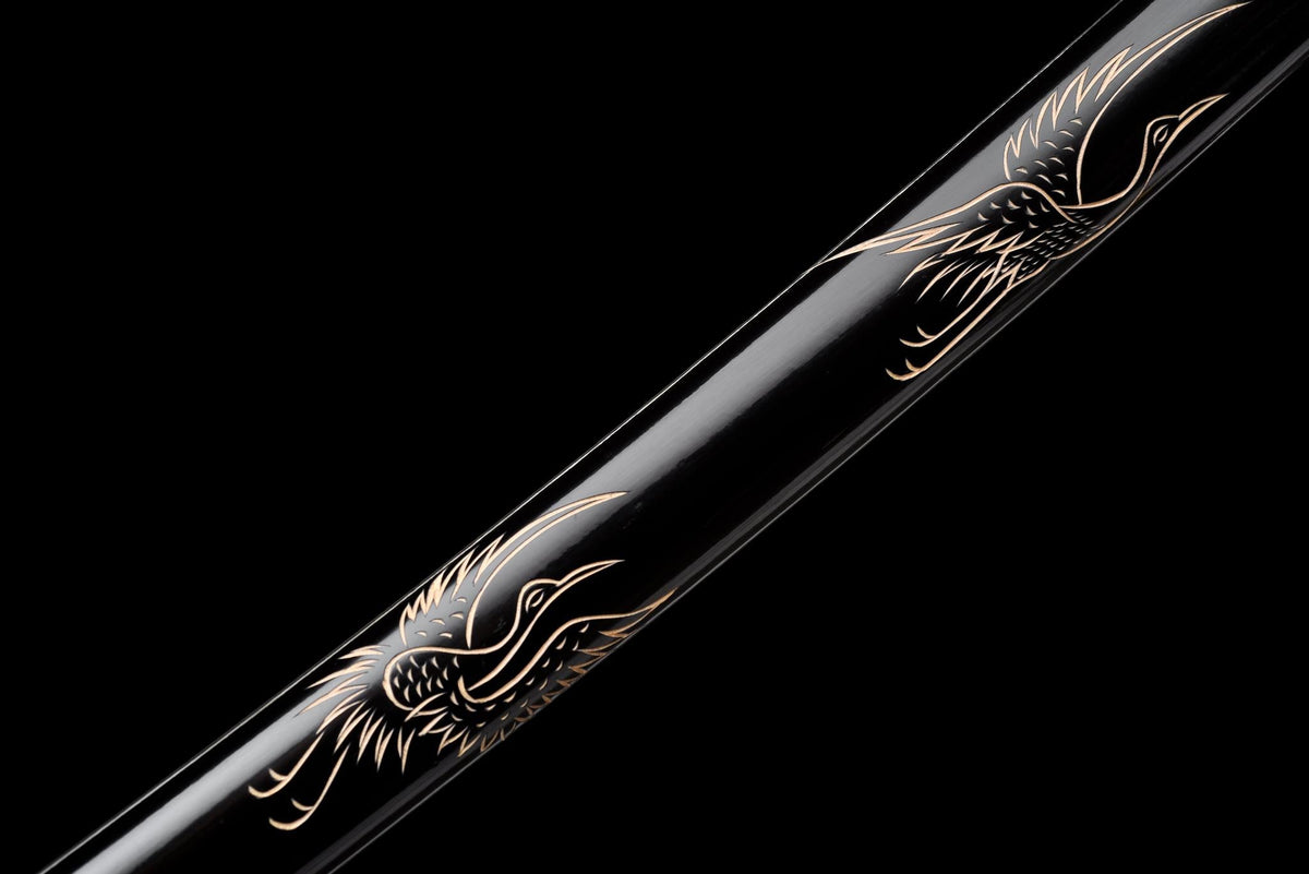Kokuhoto 黒凰刀 Katana – Black Phoenix, T10 Steel – view 14