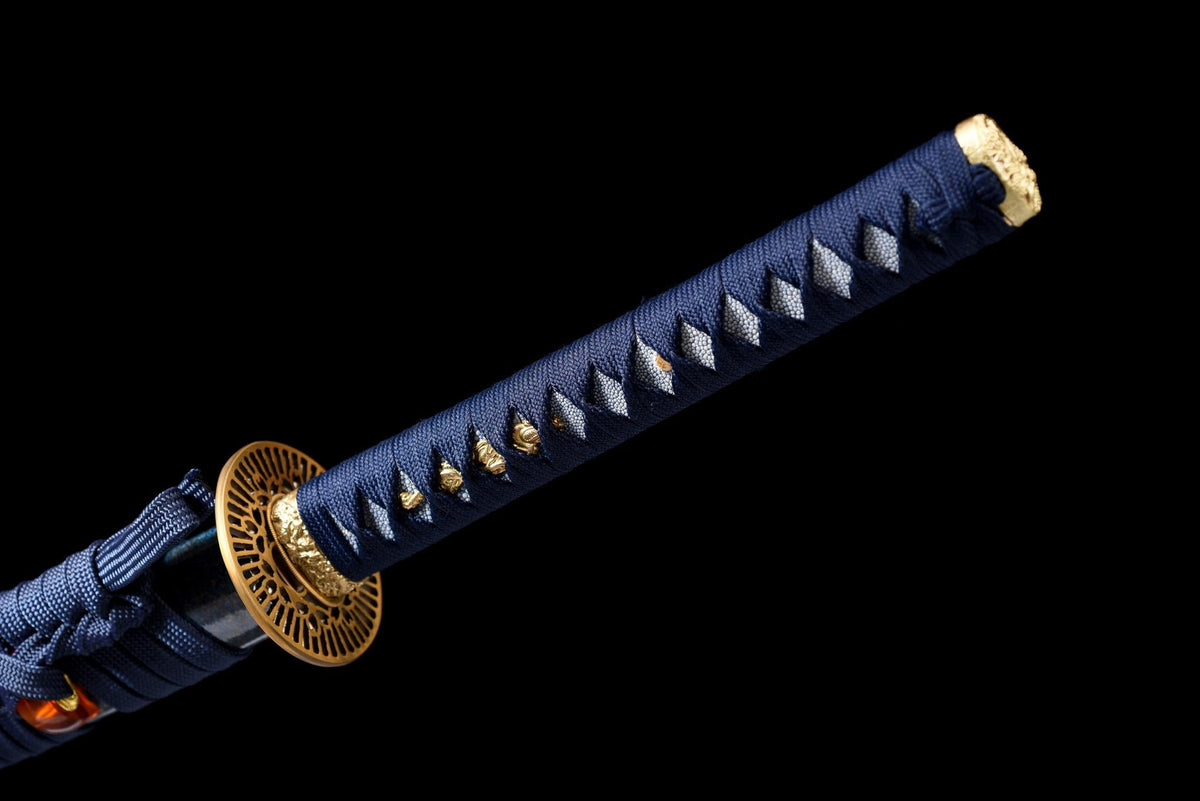 Seiryū Katana 青龍, T10 Steel, Blue Saya – view 12