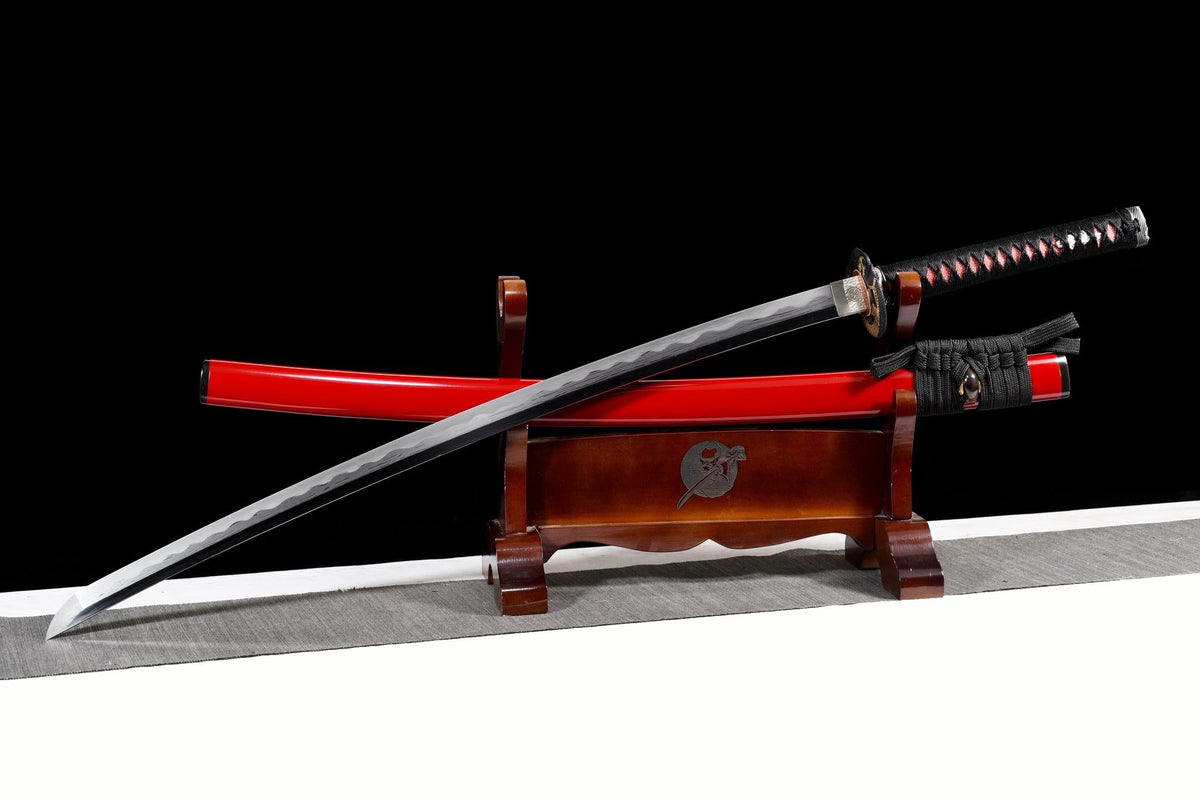 Hebi no Hi Katana 蛇の火 – Tamahagane, Serpent Tsuba – view 4