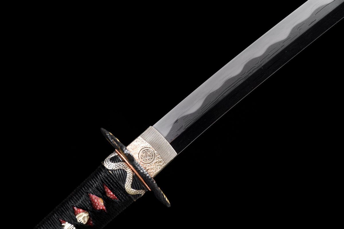 Hebi no Hi Katana 蛇の火 – Tamahagane, Serpent Tsuba – view 7