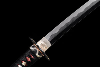 Hebi no Hi Katana 蛇の火 – Tamahagane, Serpent Tsuba – view 7